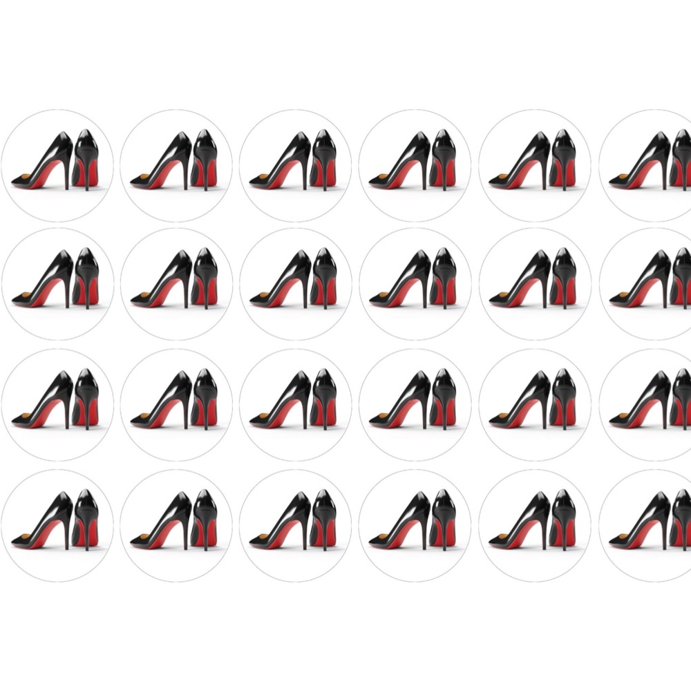 x50 Fashion Heel Shoes Sticker Seals Handmade Fashion Girl Scrapbook Stickers
